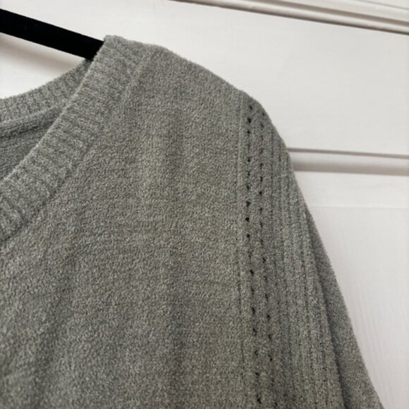 Barefoot Dreams CozyChic Ultra Lite Green Crew‎ Neck Sweater Minimalist Size 3X - Picture 2 of 6